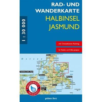 Rad- und Wanderkarte Halbinsel Jasmund, Sonstige von , Grünes Herz, 978-3-86636-232-1