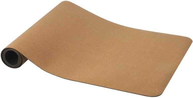 Tapis de yoga personnalisable en liège Trikona naturel