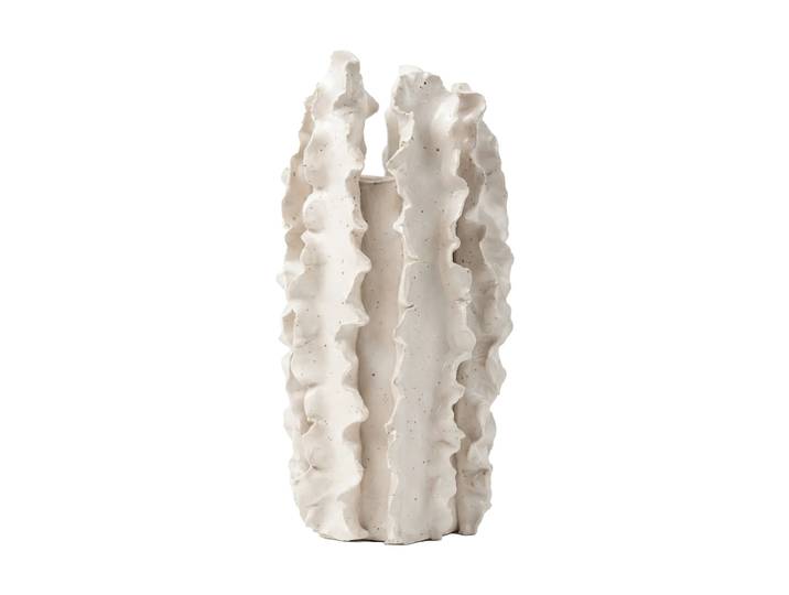 Tinted Vase Melera Beige, 33x16 cm