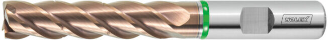 HOLEX Fraise carbure monobloc avec brise-copeaux TPC, TiSiN,-⌀ f8 DC: 16 mm (203086 16)