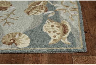 Porch & Den Monson Hand-hooked Sea Life Area Rug