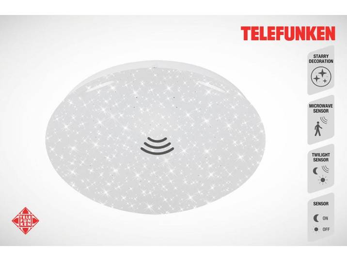 TELEFUNKEN LED Deckenleuchte PETSCHORA , weiß (weiß, neutral), Leuchten, LED Deckenleuchte