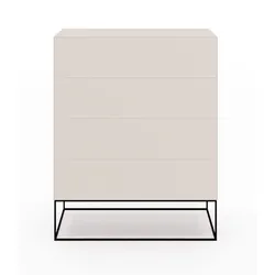Create Kommode mit 4 Schubkästen Ivory Profilgestell