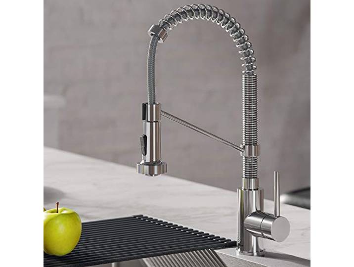 Kraus Bolden KPF-1610CH-KAG-1CH Küchenarmatur mit Luftspalt, 45,7 cm, Chrom