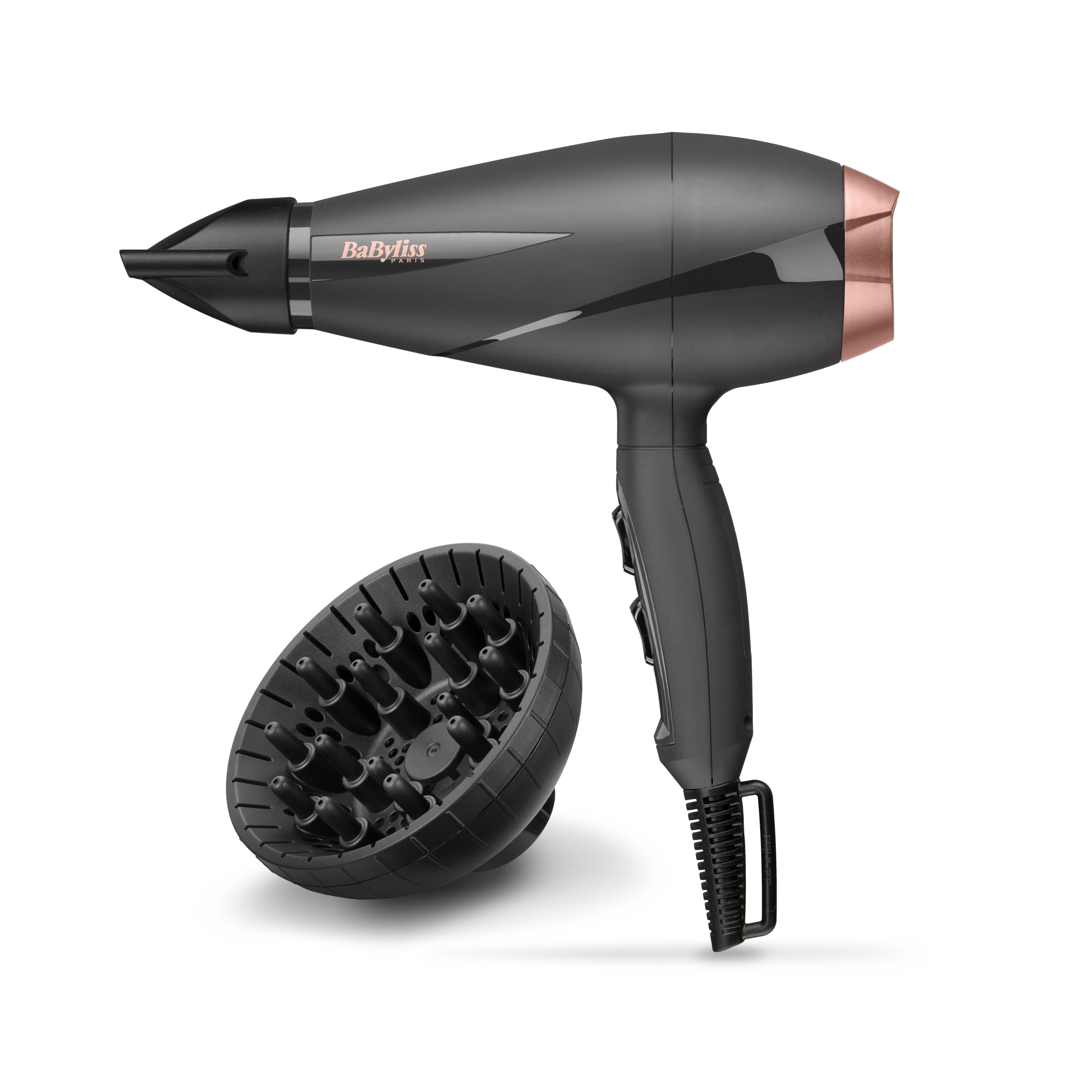 BaByliss 6709DE Smooth Pro Haartrockner 2100 W (Schwarz, Rosa-Goldfarben)