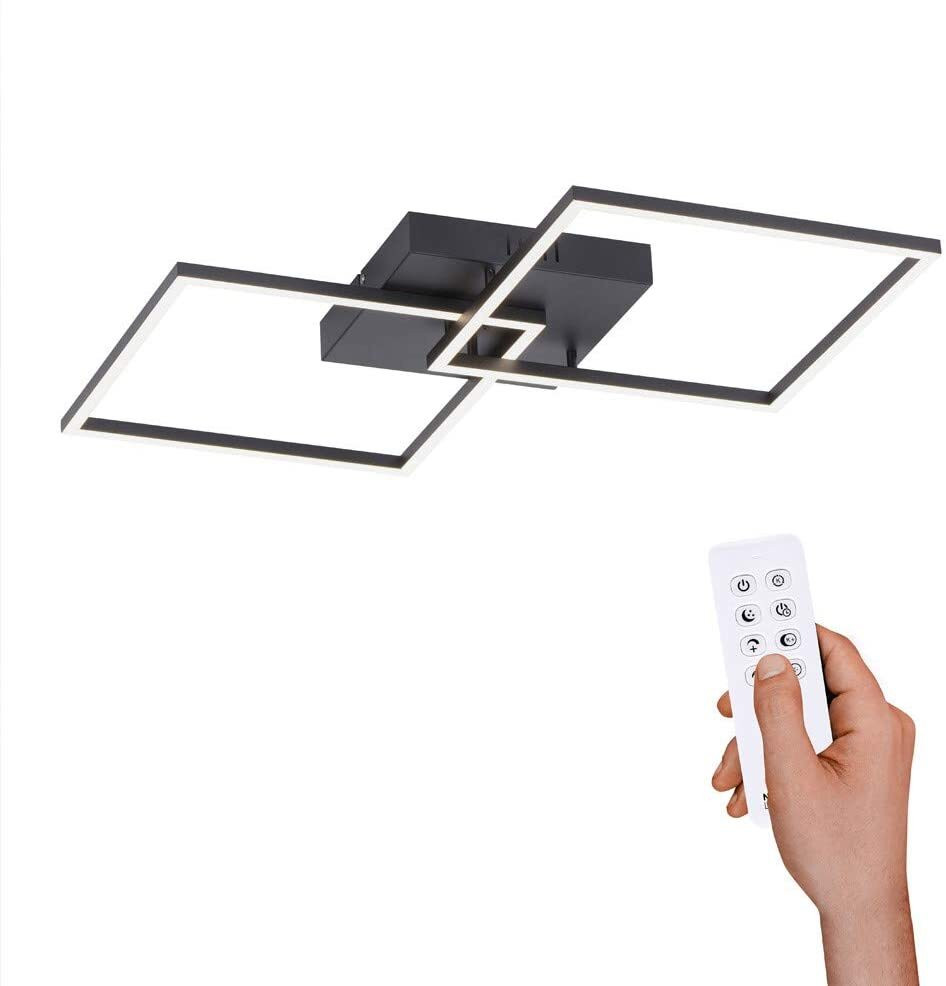 Paul Neuhaus Iven LED-plafondlamp zwart