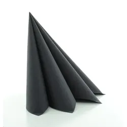Sovie HORECA Serviette Schwarz aus Linclass® Airlaid 40 x 40 cm, 50 Stück