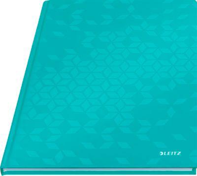Notizbuch Leitz WOW, Format A4, 80 linierte Blatt, Hardcover-Einband, FSC®-zertifiziert, eisblau