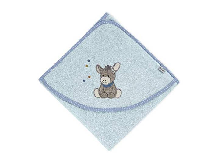 Sterntaler Baby Handtuch Kapuze - Kapuzenhandtuch EMMI - Badeponcho- 100% Baumwolle, schnell trocknend - Badetuch mit Kapuze