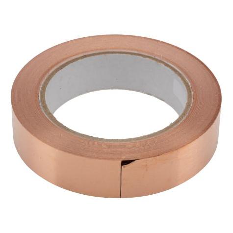 RS PRO Copper foil shielding tape 25mmx 33m (25 mm) (AT0525 25mmx33m)