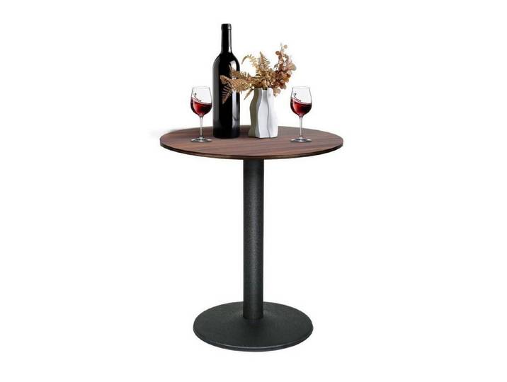 LuxusKollektion Esstisch Esstisch rund 60x60x72cm Retro Buche/Eisen (1-St)