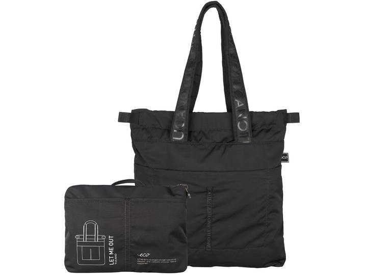 TUCANO Tasche FOLDABLE Schwarz Stoff