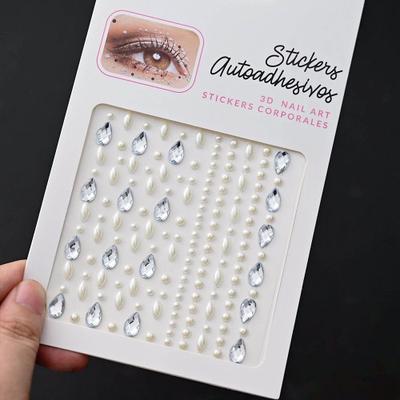Uplift Picks GlamShine Rhinestone Face Stickers Self Adhesive Face Gem Stickers Festival Makeup Jewels 11