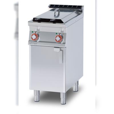 Redcook Elektrische Friteuse 2 Becken 8+8 LT. Struktur aus rostfreiem Stahl. Abmessungen 40x90 h90 cm. Modell F2/8-94ET
