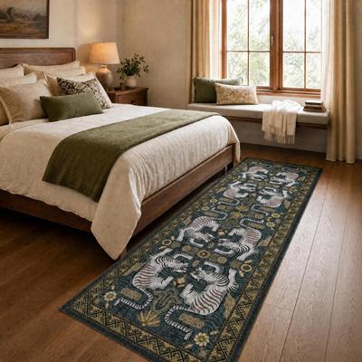 Garvee Vintage Tiger Floral Oriental Area Rug