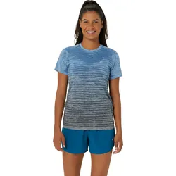 Asics Damenlaufshirt Seamless SS Top - blau / 36