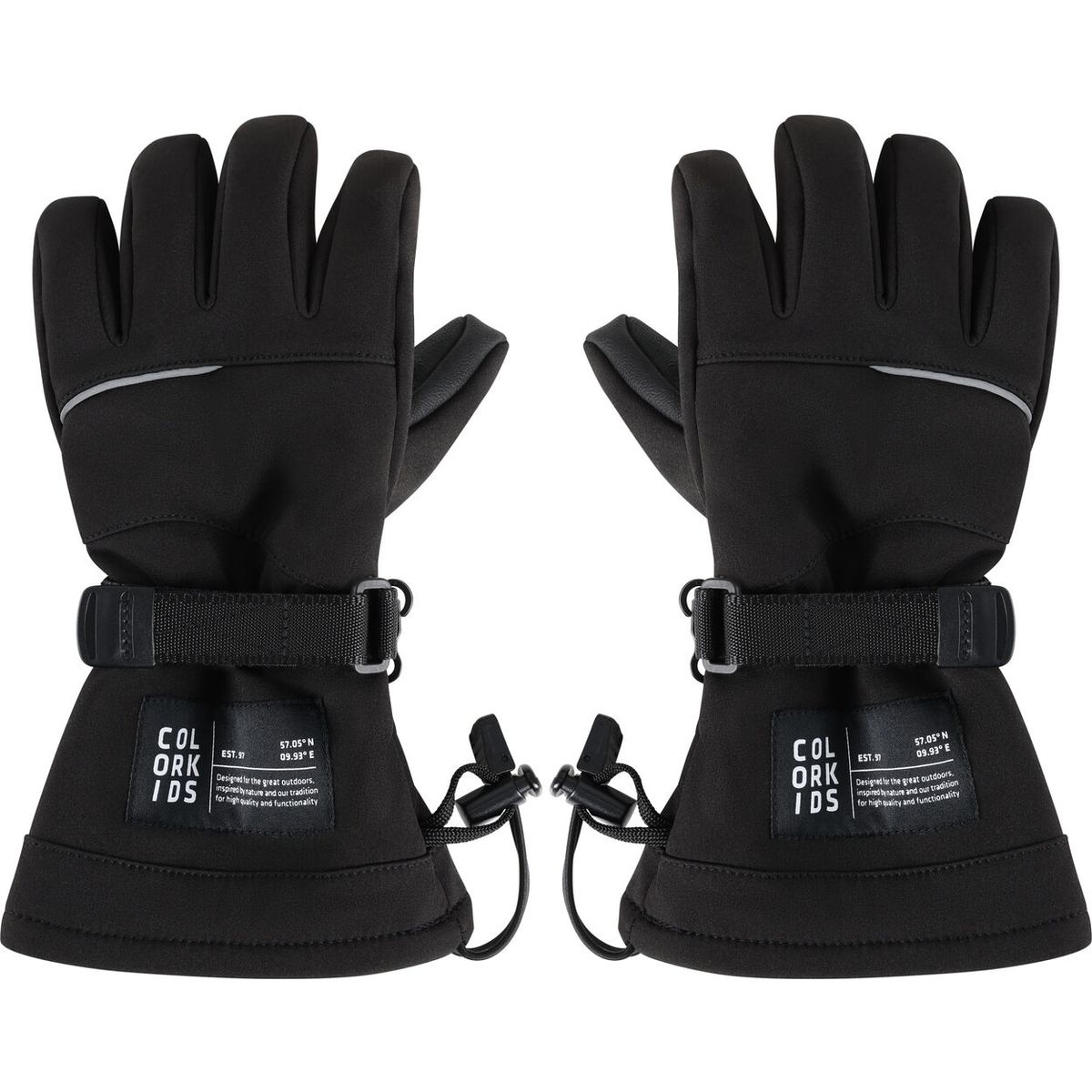 Color Kids Jr. Long Gloves Waterproof 743021 black (1191) 12-14Y 743021-1191-12-14Y