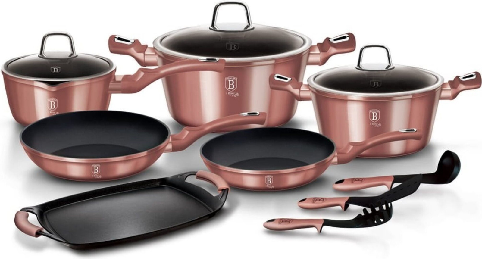 Berlinger Haus Kookset Metallic Irose Line BH6044