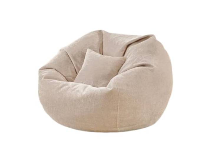 Xumh2024-3 Sitzsack Lazy Sofa Bean Bag Recliner Waschbarer Einzel-Casual-Stuhl Nesting Chair(Yellow,Klein)