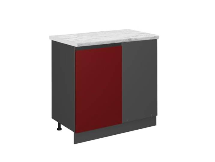 Vicco Eckunterschrank R-Line, Rot, 86 cm