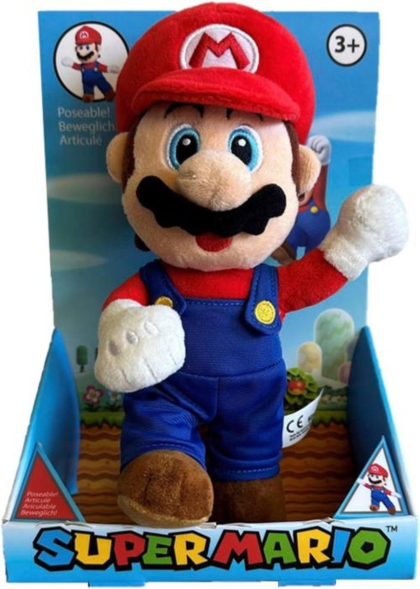 Simba Toys Mario Knuffelbeer, meerkleurig, 25 cm