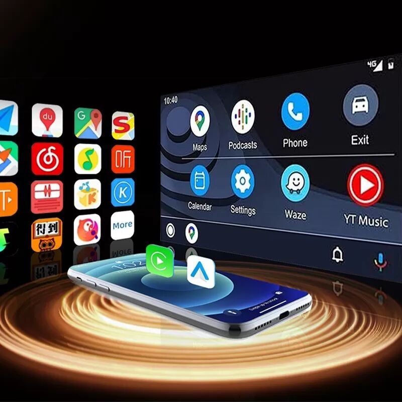 INF 2-in-1 Kabelloser CarPlay & Android Auto Adapter: Nahtlose Konnektivität im Auto