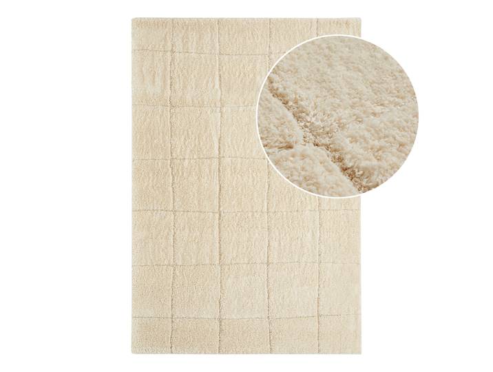 Kurzflorteppich Tomar Beige/Creme 120 x 170cm Polypropylen, Polyester