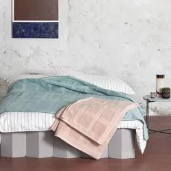 David Fussenegger Wohndecke Plaid Riga 'Karo' 150 x 200 cm (Farbe: Altrosa)