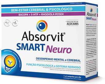 Absorvit Suplemento Bem-Estar Cerebral Smart Neuro 20 ampolas