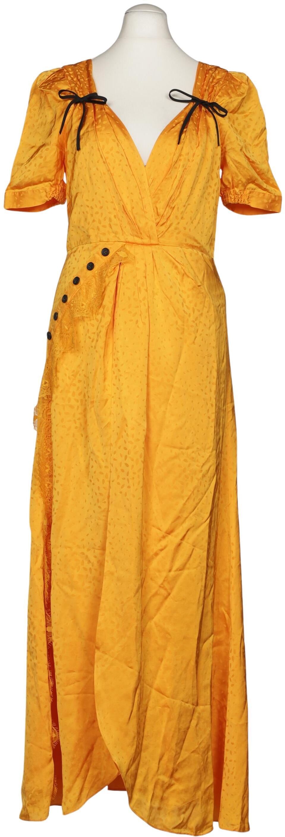 self-portrait Damen Kleid, Orange, Gr. M (UK 12), Synthetik / Viskose - Second Hand