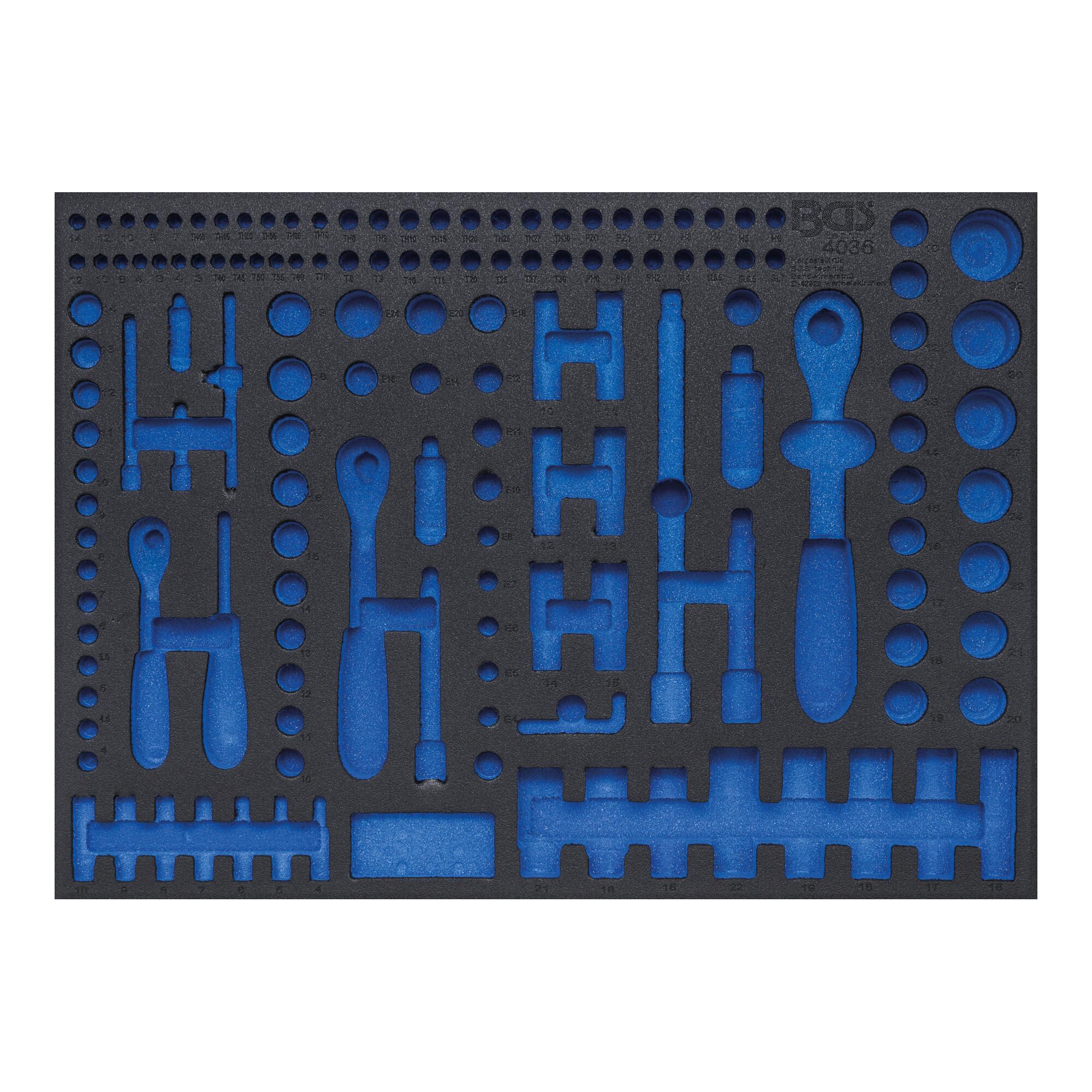 BGS Werkstattwageneinlage 3/3 4036-1, leer, für Art. 4036 ; BGS technic)