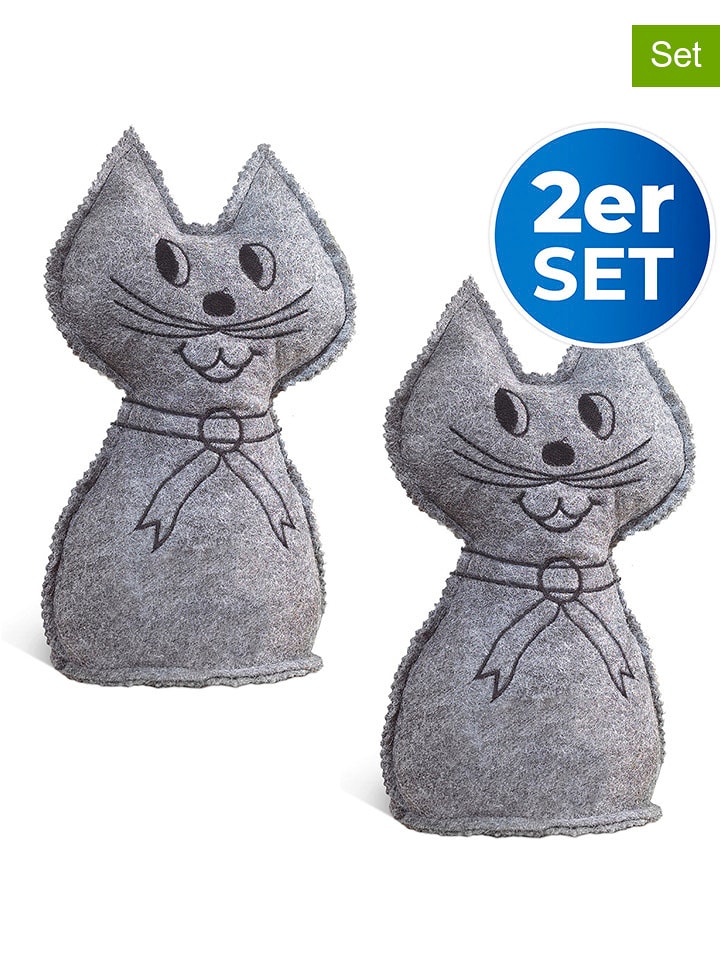 Wenko 2er-Set: Raumentfeuchter in Grau - (B)12 x (H)27 cm - onesize