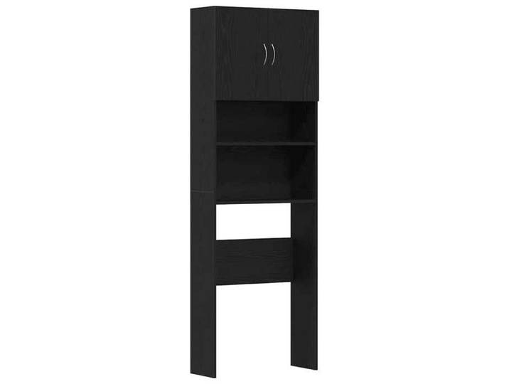 FAF-NEUF* Armoire de stockage Meuble de machine à laver - chêne noir - 64x24x190 cm JUIN434015