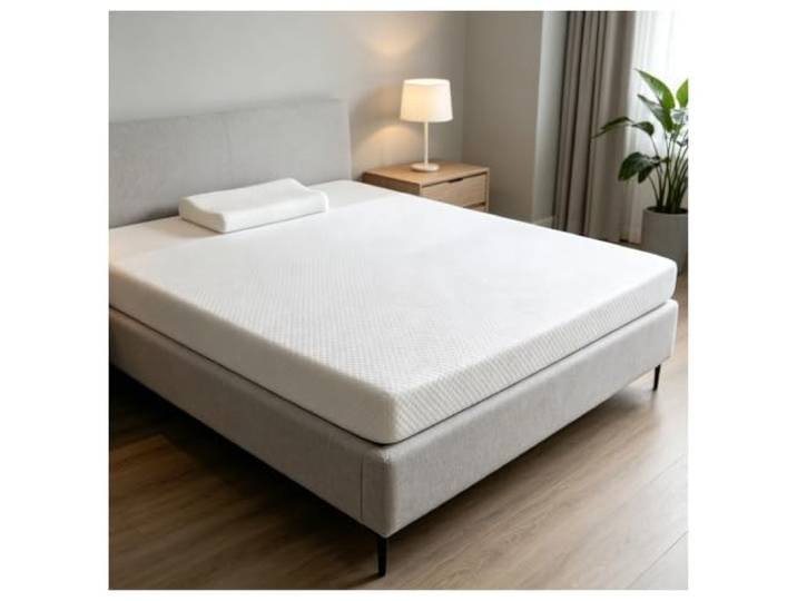 Coolpleasant Matratze,4 inch Rollmatratze,Mittelfeste Orthopädischem,Matraze mit Gel Memory Foam für Eine Vielzahl von Schlafpositionen Geeignet, Strickgewebe Waschbar(Size:180x200x10cm)