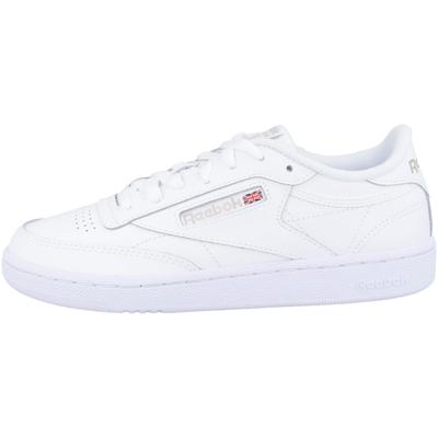 Sneaker REEBOK "Reebok Club C 85 Sneaker low Damen Schuhe", Damen, Gr. 41, Textil, weiß, Glattleder, Leder, Schuhe Sneaker, Perforationen