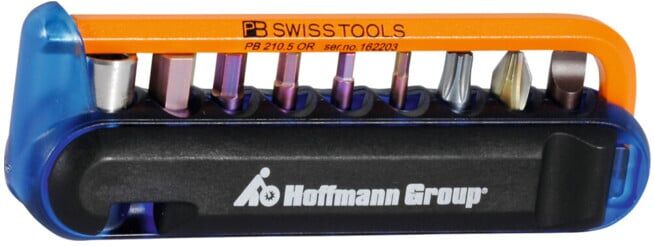 PB Swiss Tools Jeu de tournevis dans un support en plastique, Nombre de tournevis: 9 (470.BLUE)