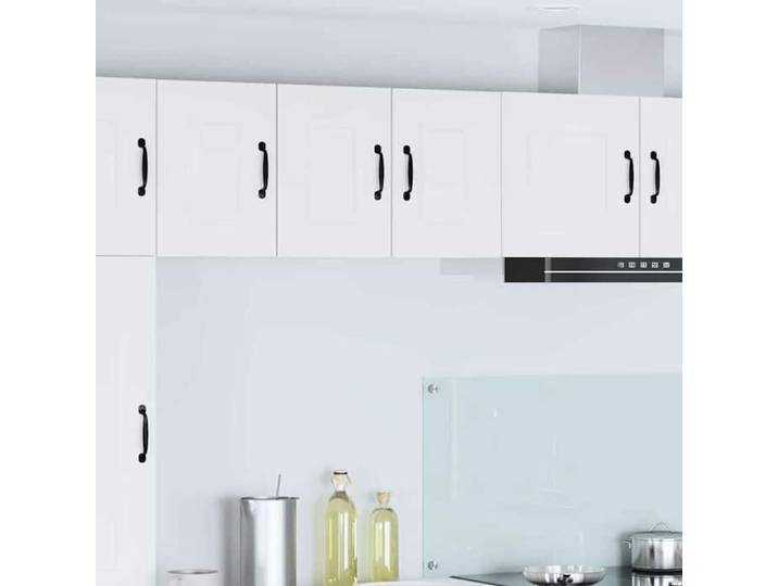 Meuble mural de cuisine - - 2 pièces - Blanc - 30x31x40 cm - Bois d'ingénierie - 4 étagères - 2 portes