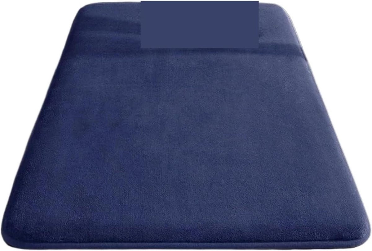 Set van 2 waterabsorberende antislip douchematten in blauw, 50 x 80 cm