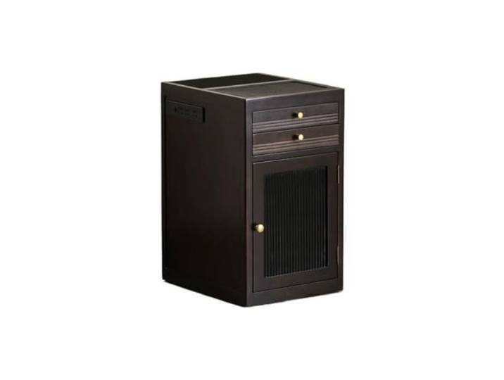 Heim Schmaler Sofa-Seitenschrank im chinesischen Stil mit Glastür