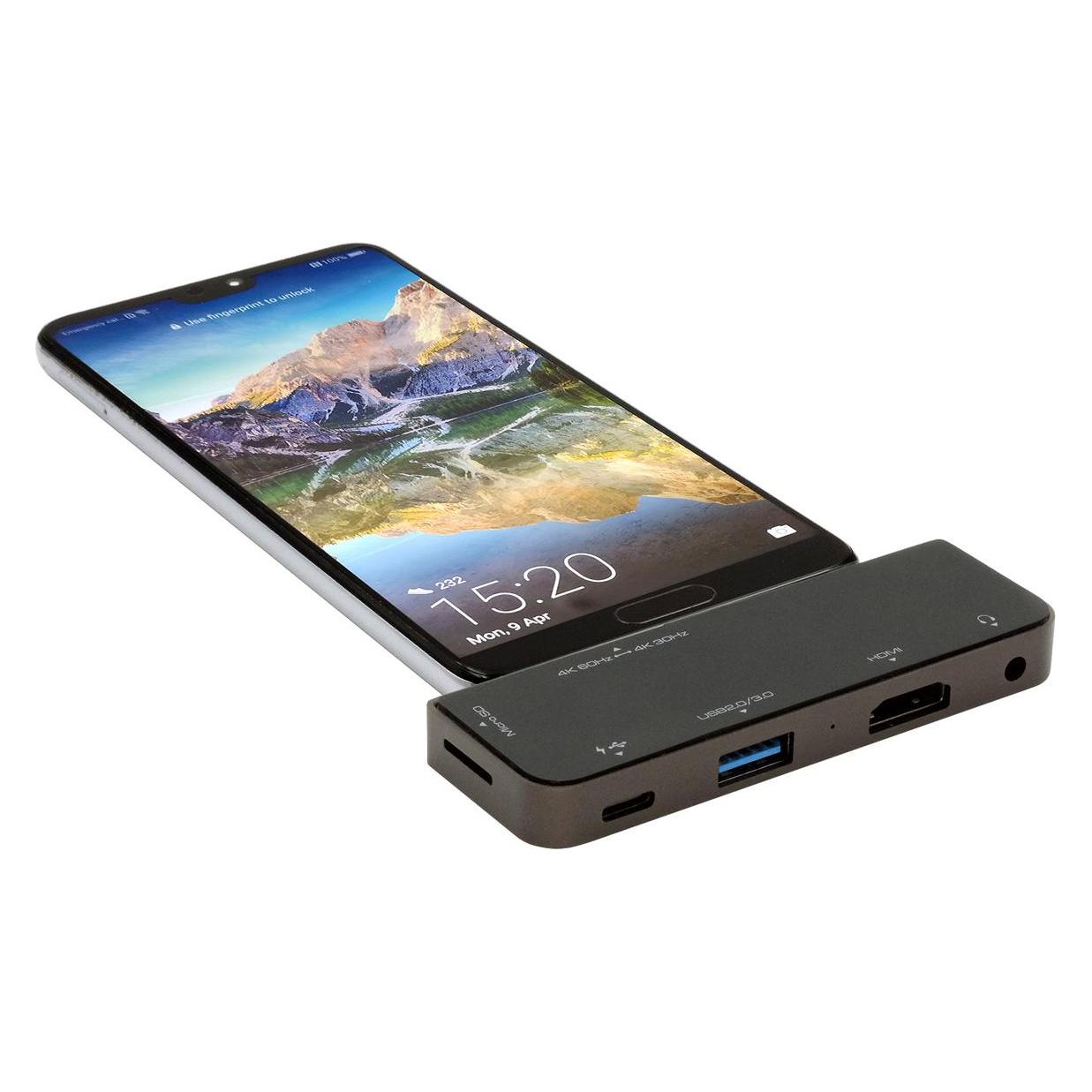 Exsys 5in1 USB-C Mini Dock (USB-C, 5 Ports) (EX-1222HM)