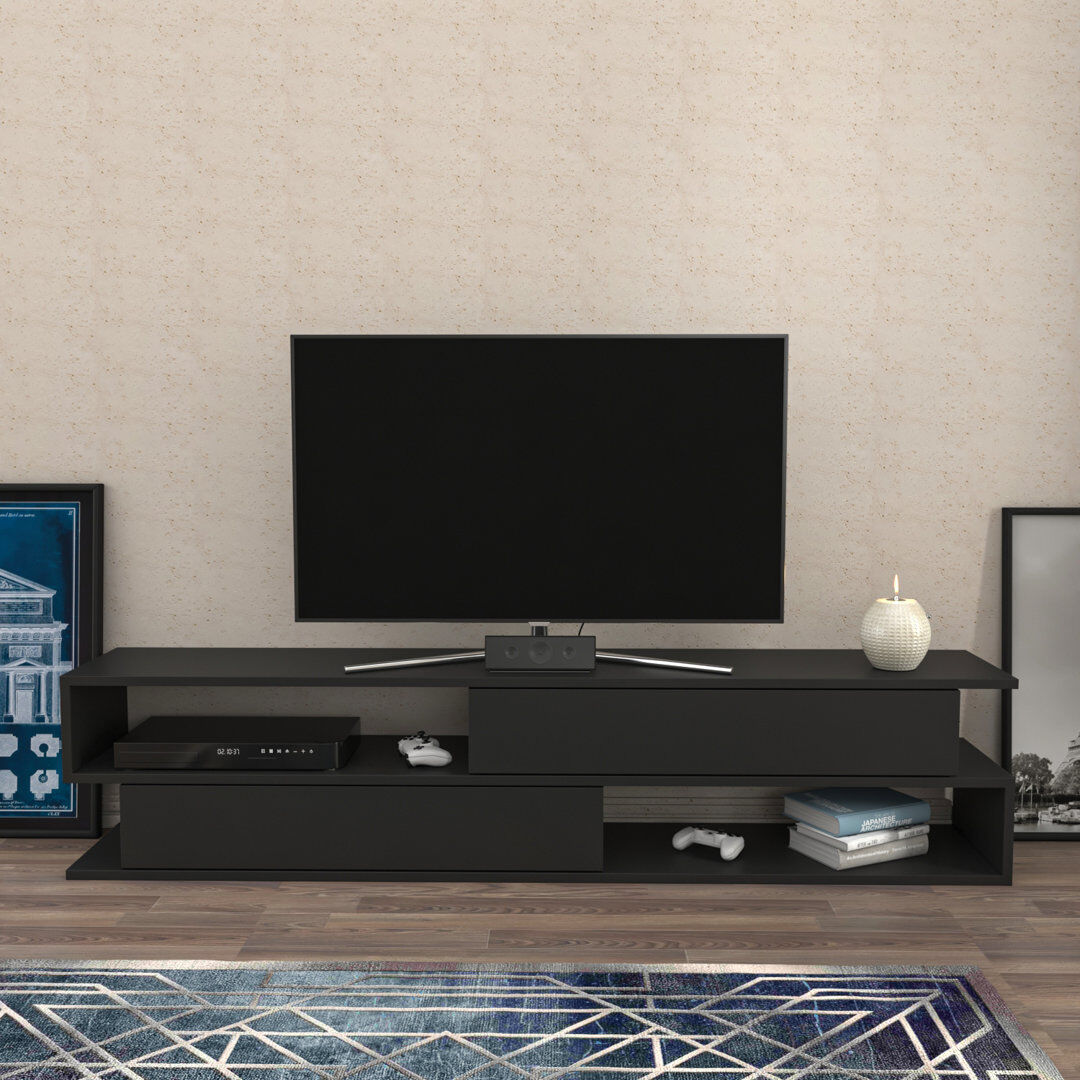 Wade Logan Margrete TV Stand for TVs up to 70" Anthracite 70"