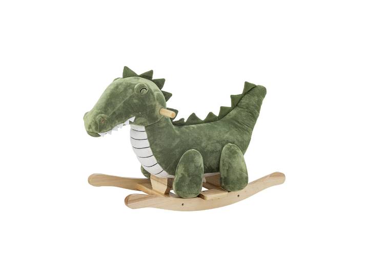 Jouet à bascule crocodile en polyester vert Arnie