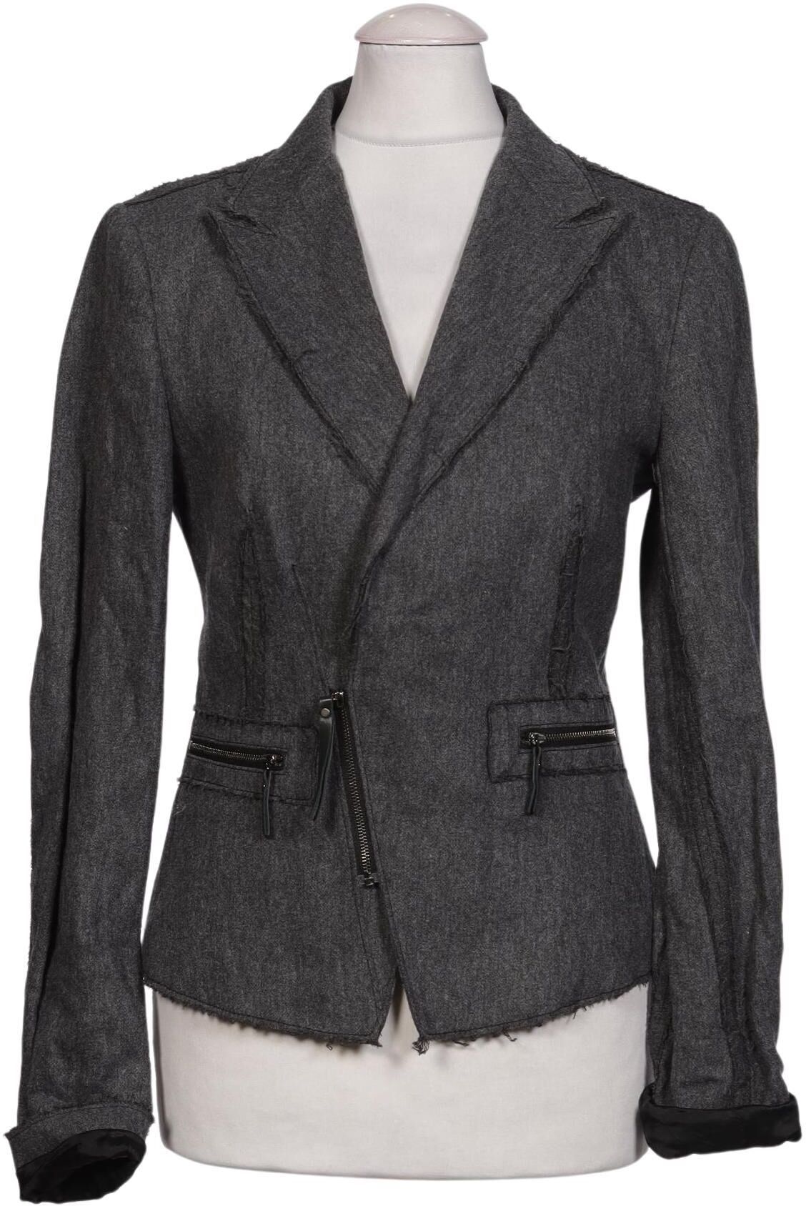 Diesel Damen Blazer, Grau, Gr. XS, Synthetik / Schurwolle - Second Hand