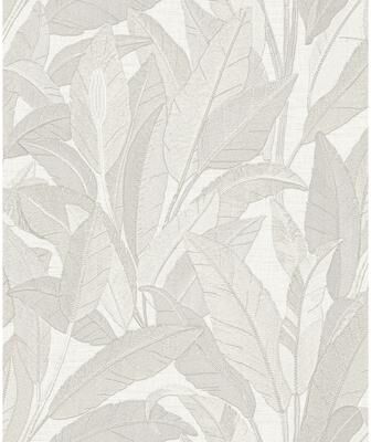 Veer Decor Embroidered Tropical Foliage Wallpaper