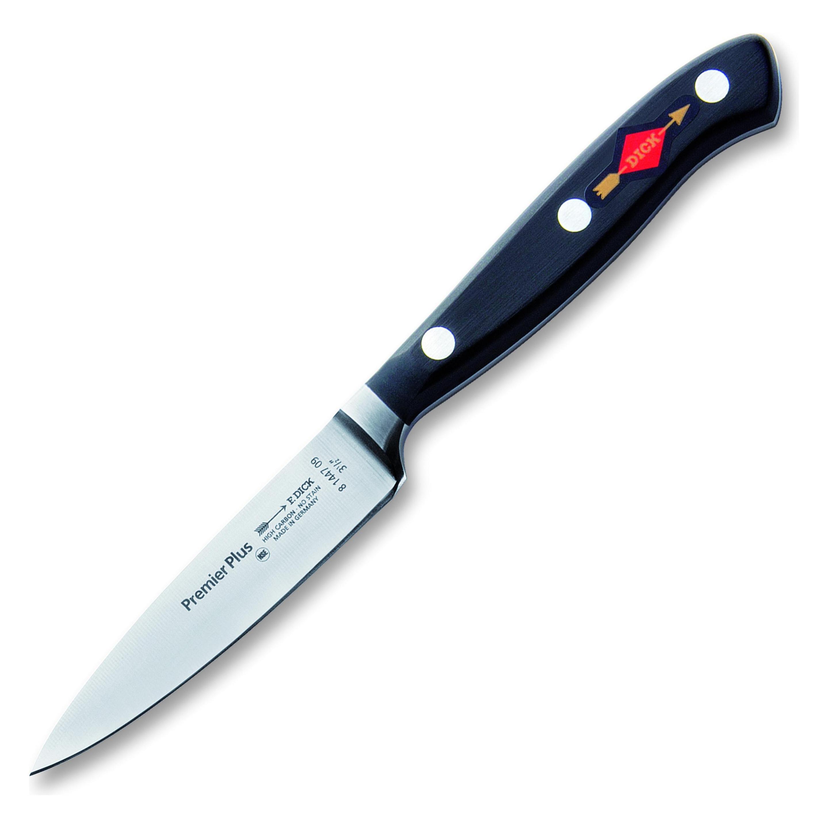 F. Dick Dick Köchenmesser Premier Plus Messer Klinge 9 cm, Kochmesser Stahl rostfrei (9 cm, 1x) (Premier Plus)