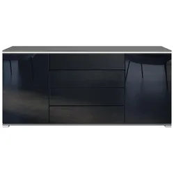 SIDEBOARD Faro Schwarz Hochglanz