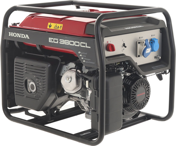 Honda EG 3600 CL - Benzin-Stromerzeuger und AVR-Regelung 3.6 kW - Dauerleistung 3.2 kW - 230V