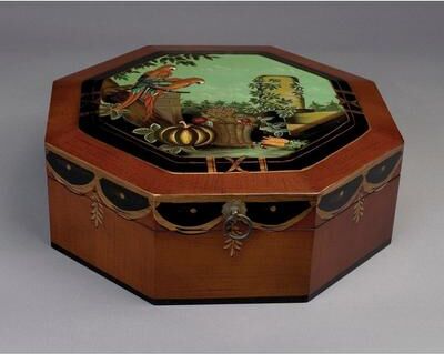 Orchard Creek Designs Idalia Wood Octagonal Decorative Box