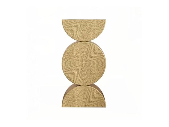 NIUHUAHUI Teetisch, Moderner minimalistischer Beistelltisch for Sofa, Wohnzimmer, Schlafzimmer oder Couchtisch(Gold)