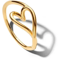 Pandora 164361C00 Damenring Herz Klein Goldfarben, 54/17,2